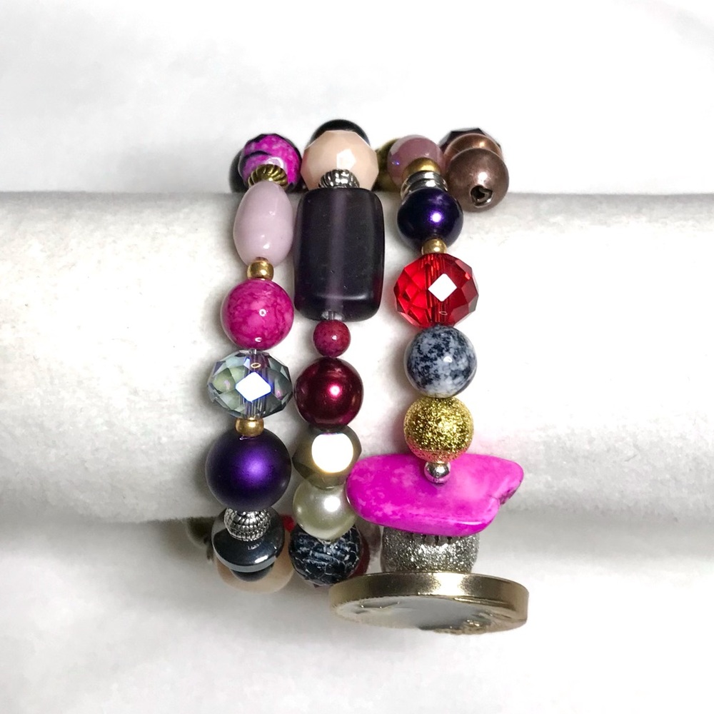 Handmade Bracelet with Vintage and Modern Details (NB63-6H) New Without Tags - Picture 7 of 9